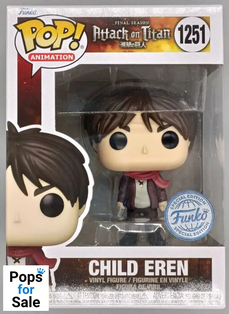 #1251 Child Eren - Attack on Titan Funko POP - PopsforSale.co.uk