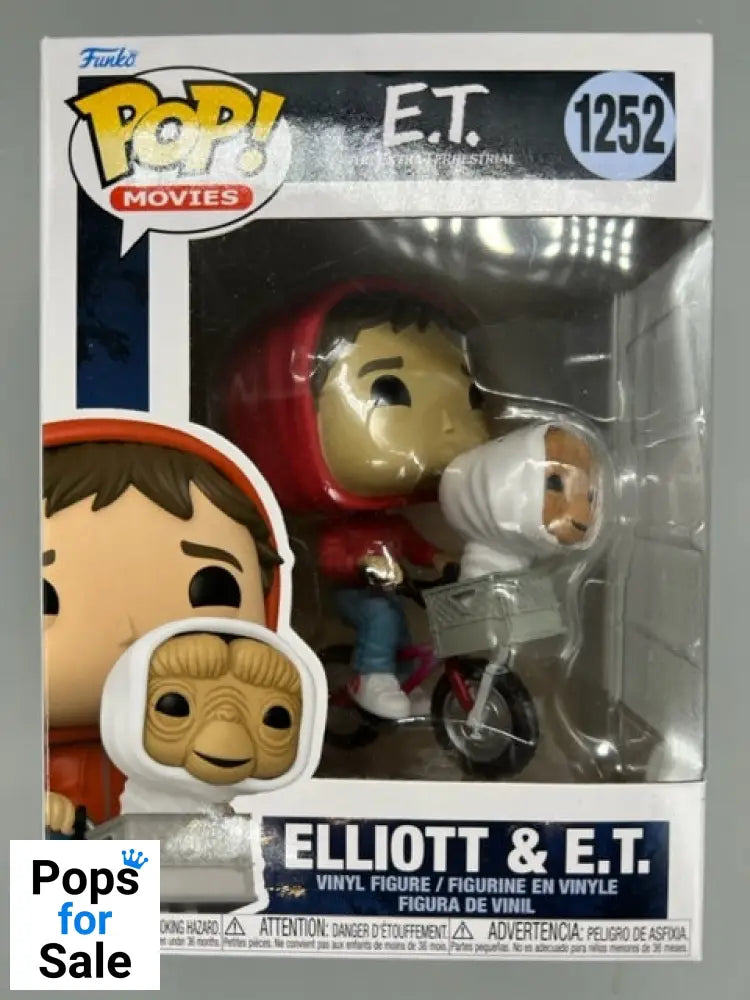 1252 Elliott & E.T. -  E.T. The Extra-Terrestrial Funko POP