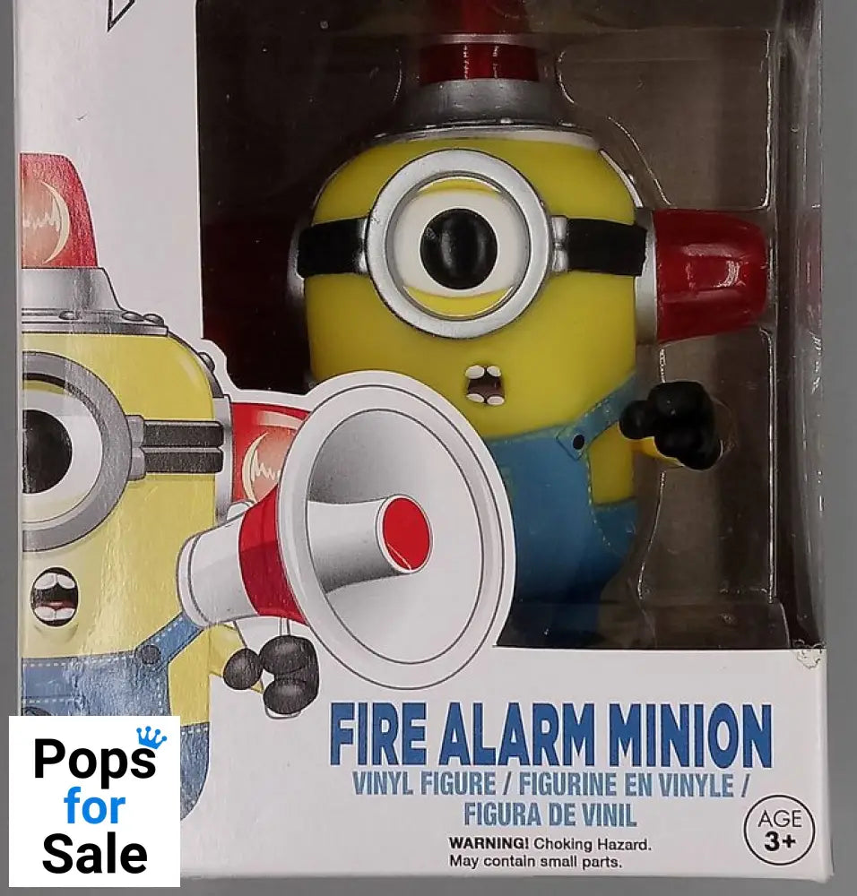 #126 Fire Alarm Minion - Despicable Me 2 - Box Damaged Funko POP - PopsforSale.co.uk