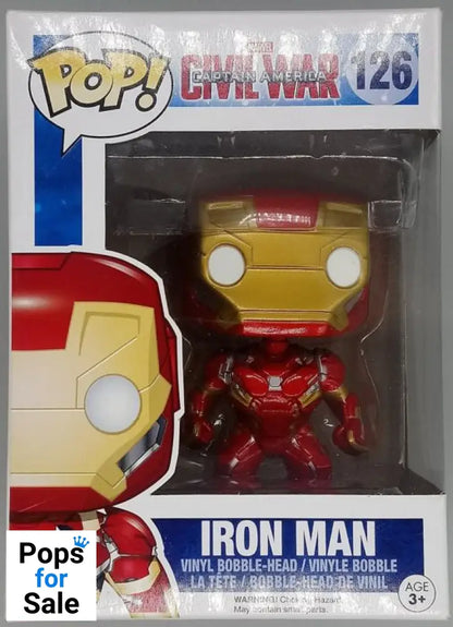 #126 Iron Man - Marvel - Captain America Civil War - Box Damaged Funko POP