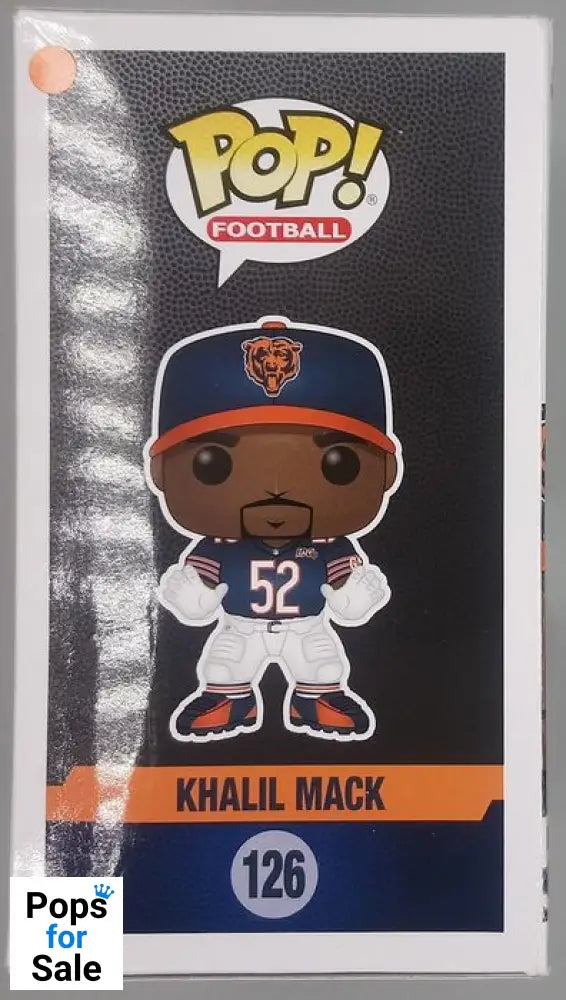 #126 Khalil Mack (Chicago Bears) - NFL - Box Damaged Funko POP - PopsforSale.co.uk