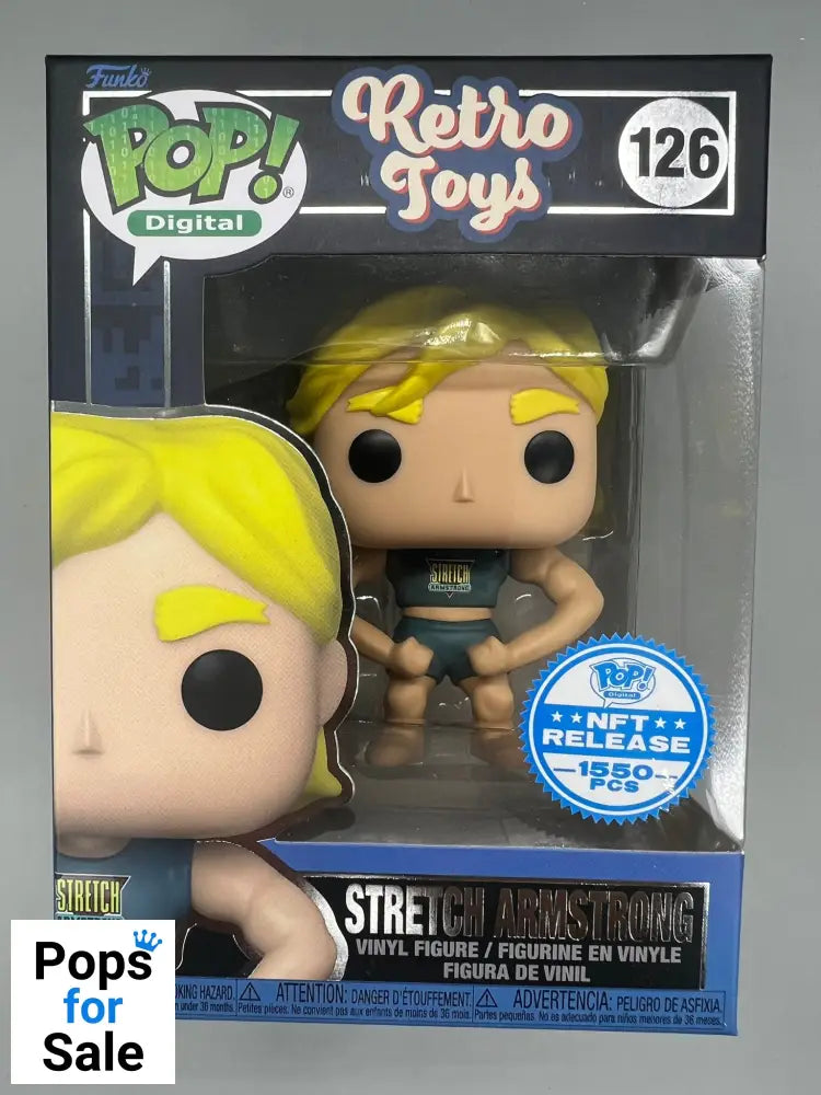 #126 Stretch Armstrong Digital 1550pc LE - Retro Toys Funko POP - PopsforSale.co.uk