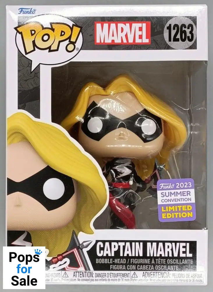 1263 Captain Marvel (w/ Axe) Marvel - 2023 Con Funko POP