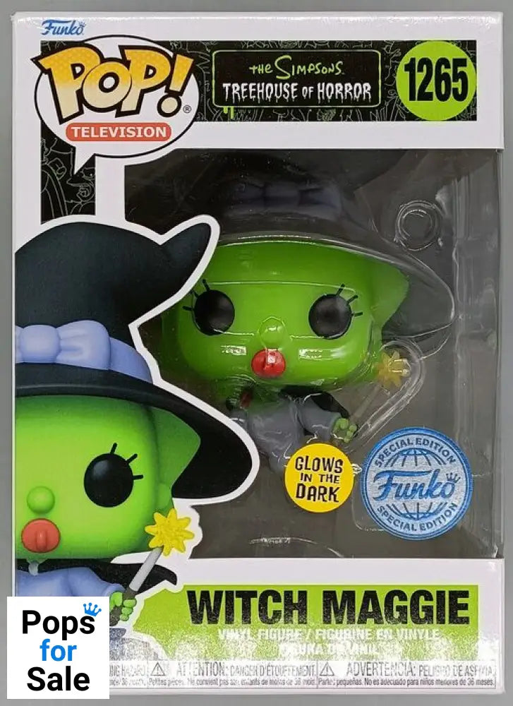 #1265 Witch Maggie - Glow - The Simpsons Funko POP