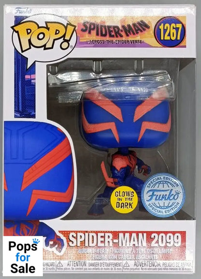 1267 Spider-Man 2099 Glow Marvel Spider-verse - Box Damaged Funko POP