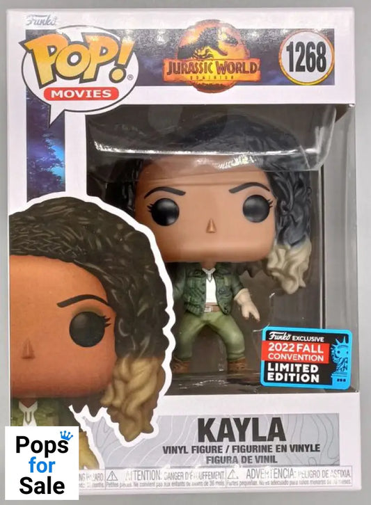 #1268 Kayla - Jurassic World - 2022 Con - Box Damaged Funko POP - PopsforSale.co.uk