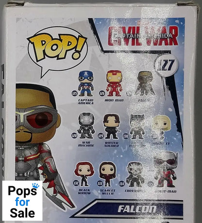 #127 Falcon - Marvel Captain America Civil War Box Damaged Funko POP - PopsforSale.co.uk