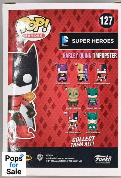 #127 Harley Quinn Impopster - DC Super Heroes - Box Damaged Funko POP - PopsforSale.co.uk