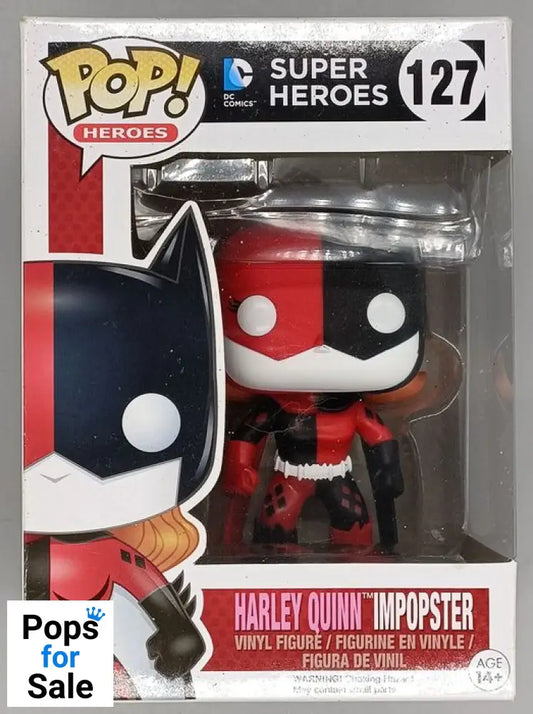 #127 Harley Quinn Impopster - DC Super Heroes - Box Damaged Funko POP