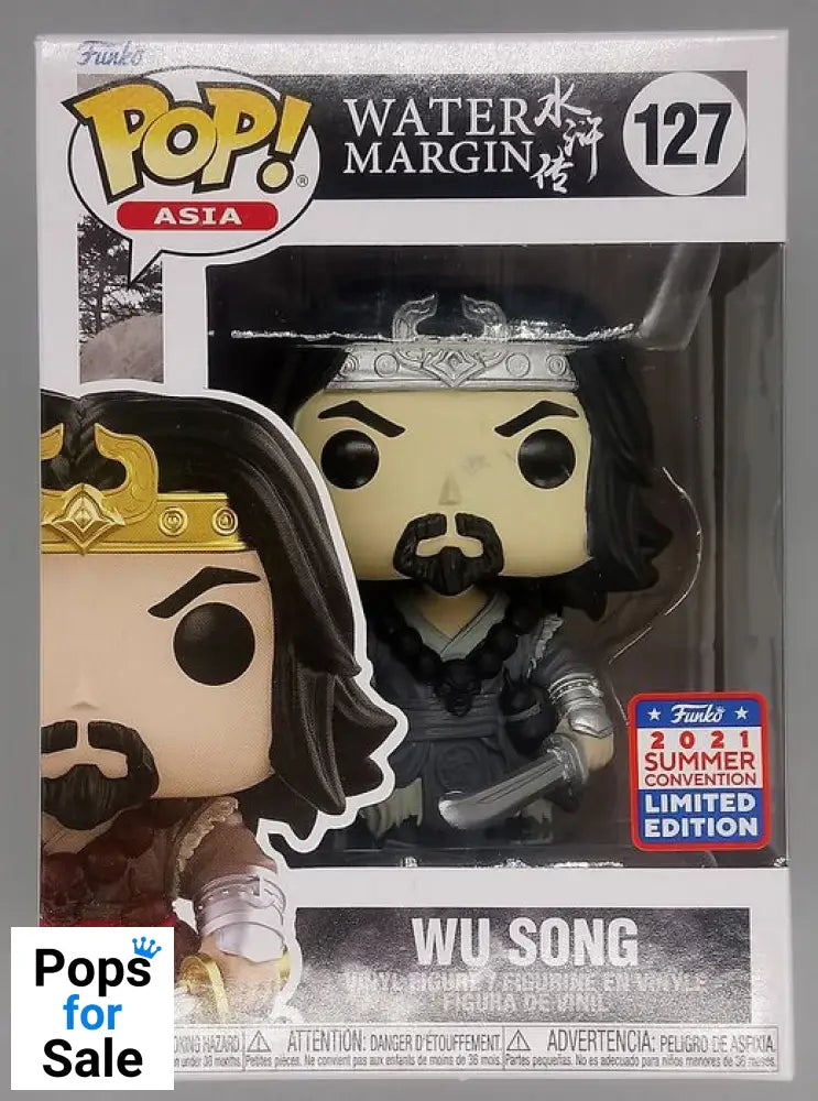 #127 Wu Song - Asia - Water Margin 2021 Con - Box Damaged Funko POP - PopsforSale.co.uk