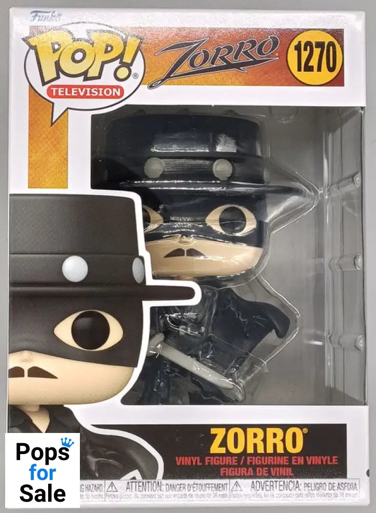 #1270 Zorro - Zorro Funko POP - PopsforSale.co.uk