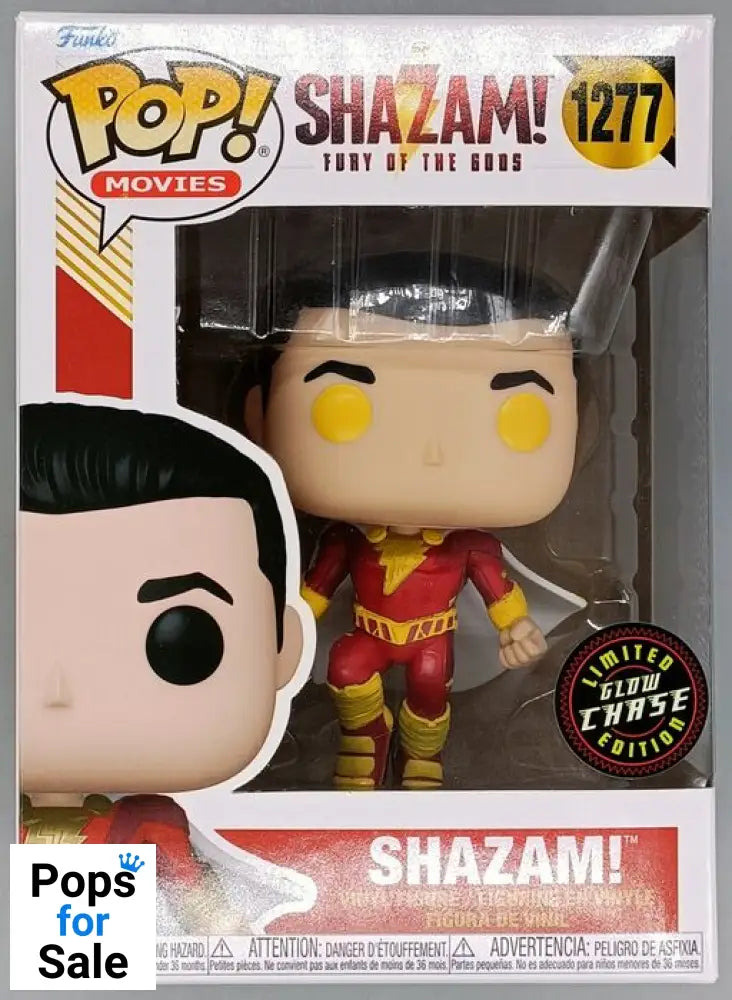 1277 Shazam! Glow Chase - DC Shazam Fury of the Gods Funko POP