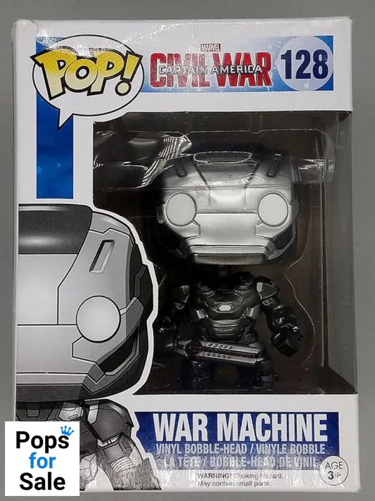 #128 War Machine - Marvel Captain America Civil War Box Damaged Funko POP - PopsforSale.co.uk