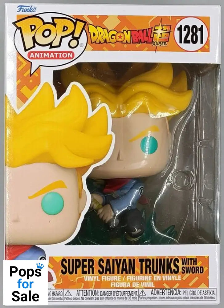 #1281 Super Saiyan Trunks (with Sword) Dragon Ball Super Funko POP - PopsforSale.co.uk