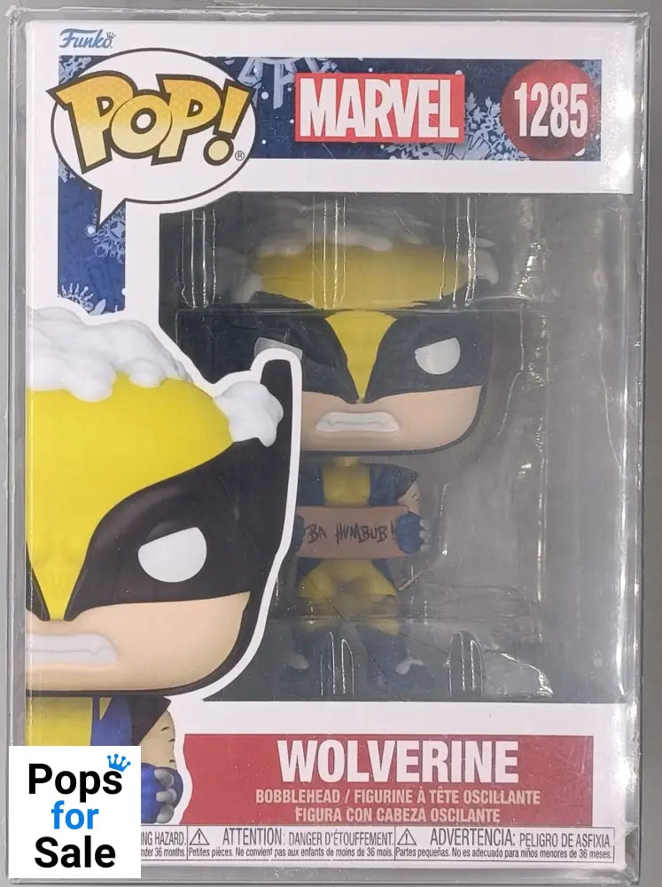 1285 Wolverine w/Sign (Holiday) - Marvel Funko POP