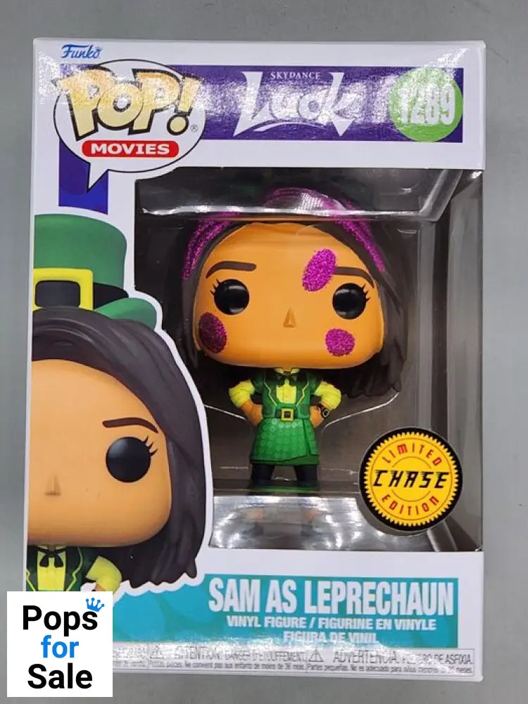 #1289 Sam as Leprechaun (w/ Bad Luck Dust) Chase - Luck Funko POP - PopsforSale.co.uk