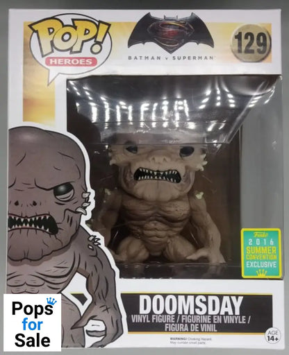 #129 Doomsday - 6 Inch - Batman VS Superman - Box Damaged Funko POP