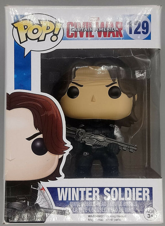 #129 Winter Soldier Marvel Captain America Civil War Box Damaged Funko POP - PopsforSale.co.uk