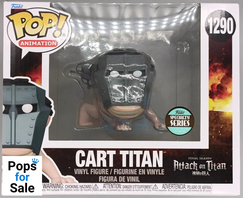 #1290 Cart Titan - 6 Inch - Attack on Titan - Box Damaged Funko POP