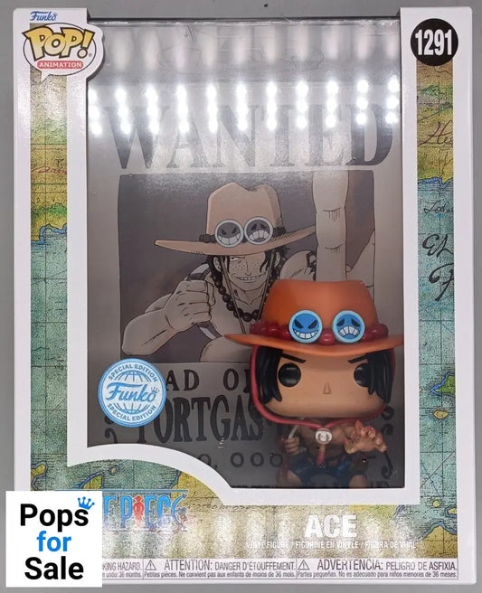 #1291 Ace - Wanted Poster - One Piece Funko POP - PopsforSale.co.uk