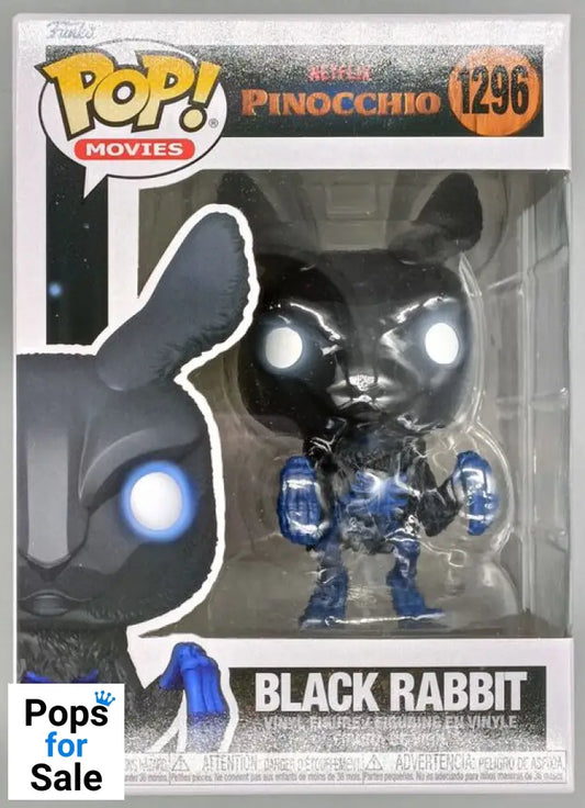 #1296 Black Rabbit - Pinocchio (Netflix) - Brand New Funko POP - PopsforSale.co.uk