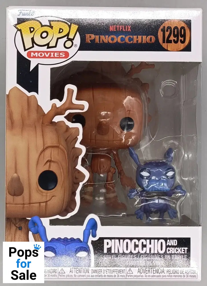 1299 Pinocchio (and Cricket) - Pinocchio Funko POP - Box Damaged