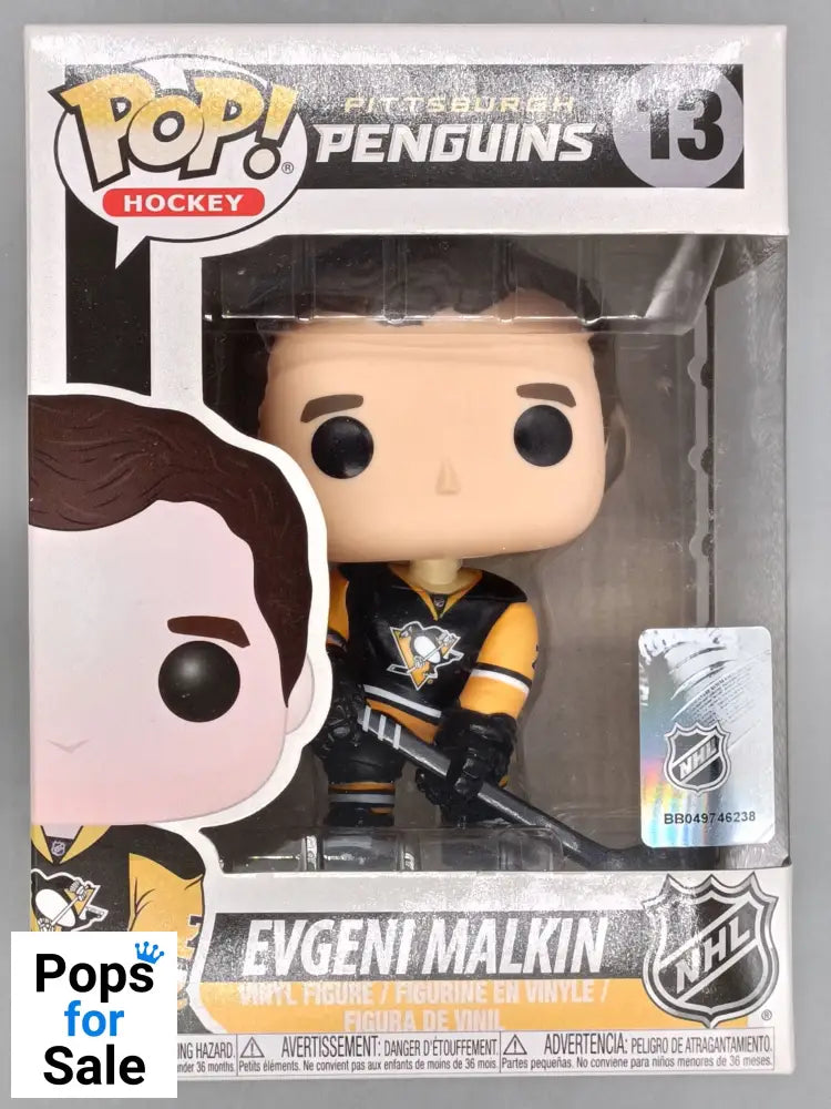13 Evgeni Malkin - NHL - Pittsburgh Penguins - Funko POP - Box Damaged