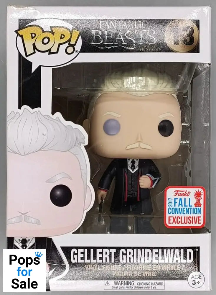#13 Gellert Grindelwald - Fantastic Beasts - 2017 Con - Box Damaged Funko POP