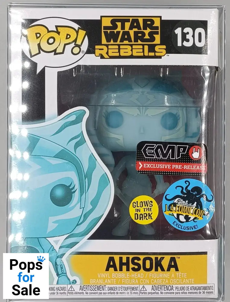130 Ahsoka (Holographic) - Glow - Star Wars Rebels Funko POP