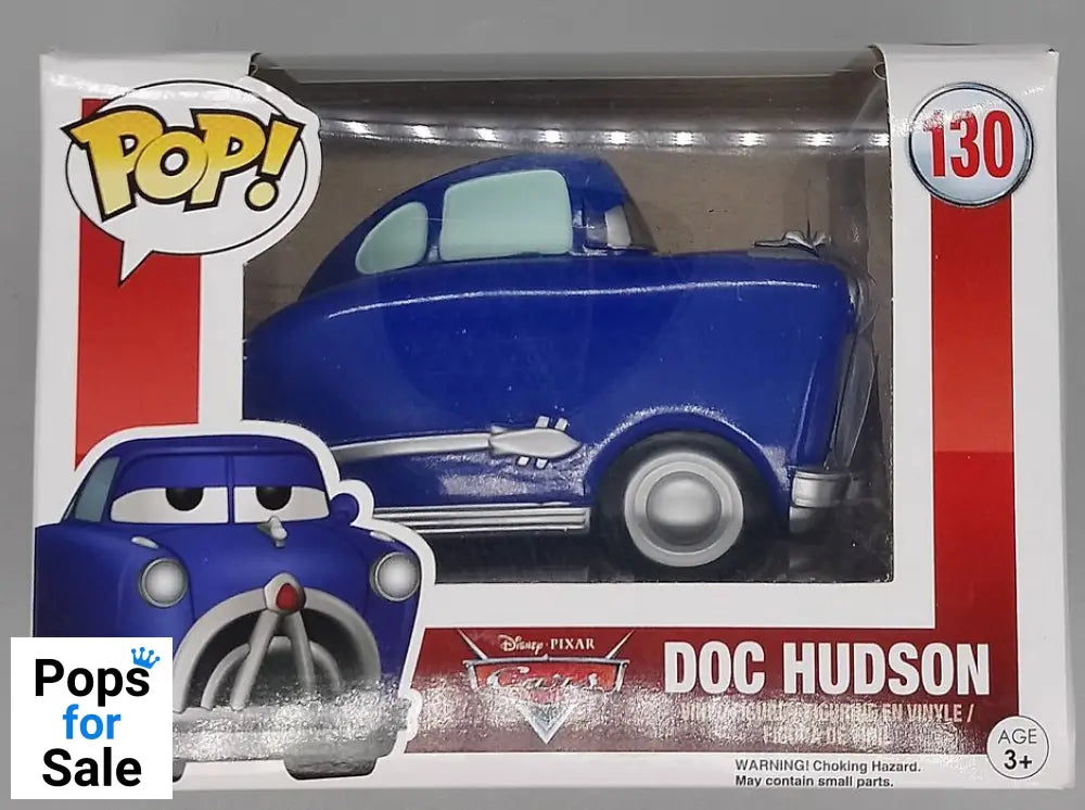 #130 Doc Hudson - Disney Cars - Box Damaged Funko POP - PopsforSale.co.uk