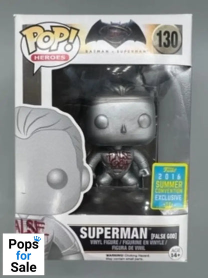 #130 Superman (False God) DC Batman vs Superman 2017 Box Damaged Funko POP