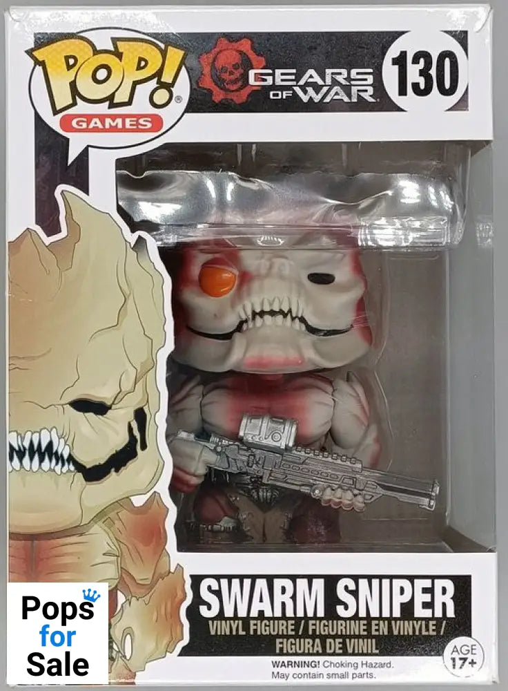 #130 Swarm Sniper - Gears of War - Box Damaged Funko POP - PopsforSale.co.uk