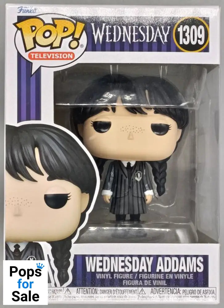 #1309 Wednesday Addams - Wednesday - Box Damaged Funko POP