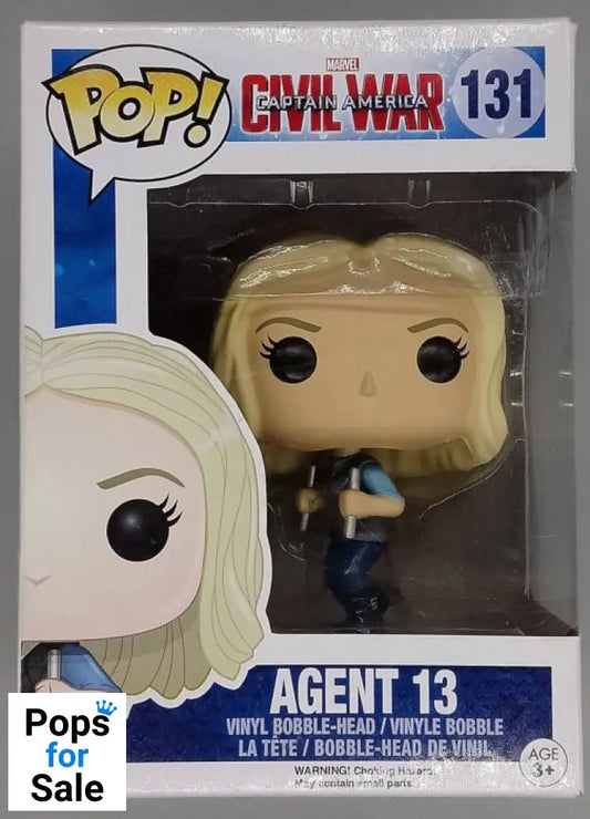 131 Agent 13 - Marvel Captain America Civil War Box Damaged Funko POP