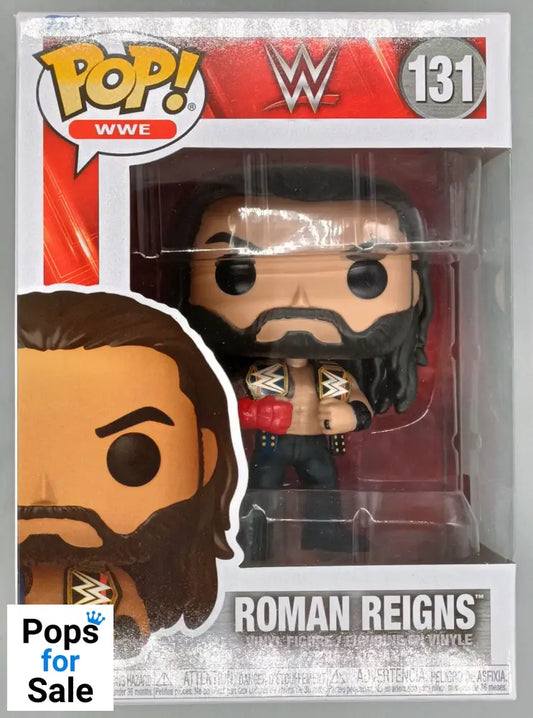 131 Roman Reigns w/Belts - WWE Funko POP - Brand New