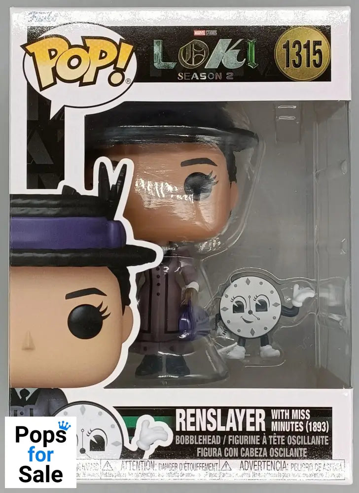 1315 Renslayer w/Miss Minutes (1893) - Loki Season 2 Funko POP - Brand New