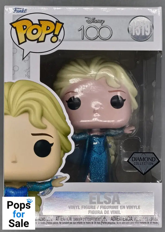 #1319 Elsa (Mid-Transformation) Diamond Disney 100 Frozen Funko POP - PopsforSale.co.uk