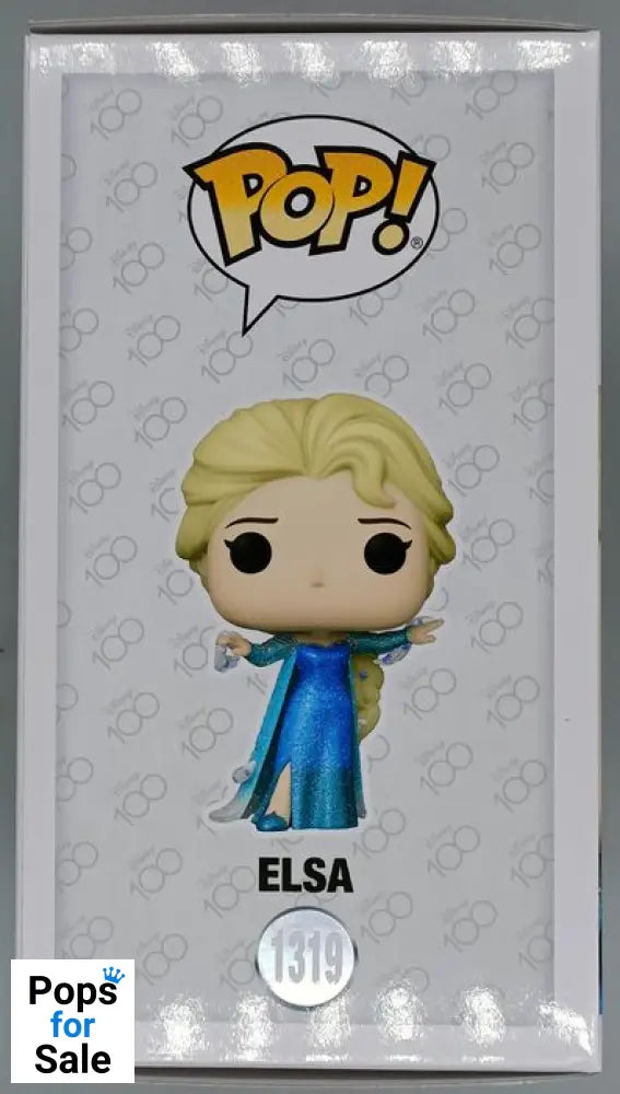#1319 Elsa (Mid-Transformation) Diamond Disney 100 Frozen Funko POP