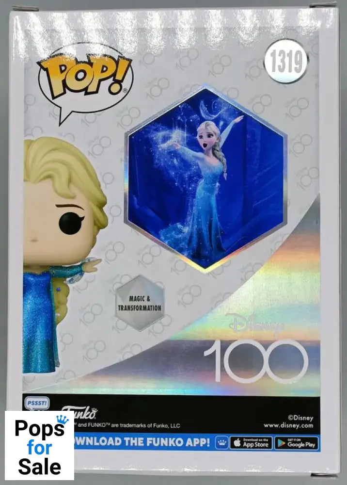 #1319 Elsa (Mid-Transformation) Diamond Disney 100 Frozen Funko POP