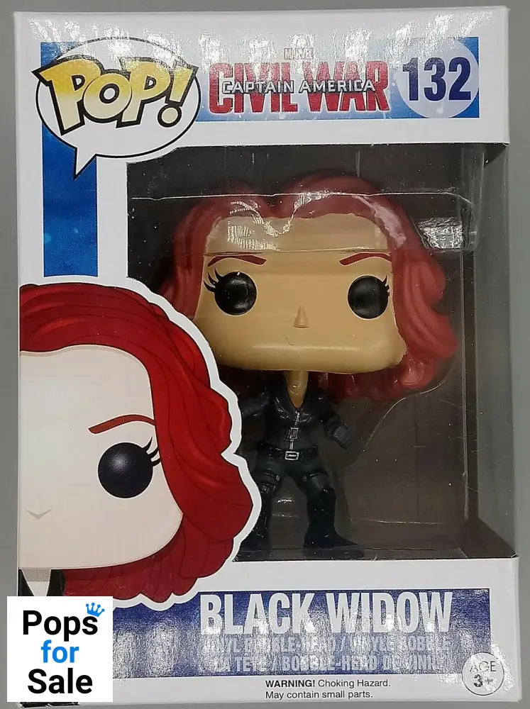 #132 Black Widow - Marvel Captain America Civil War Funko POP - PopsforSale.co.uk