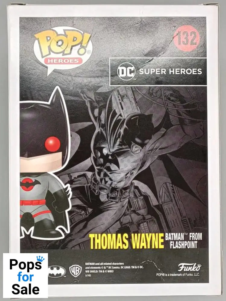 132 Thomas Wayne (Batman from Flashpoint) - DC Box Damaged Funko POP