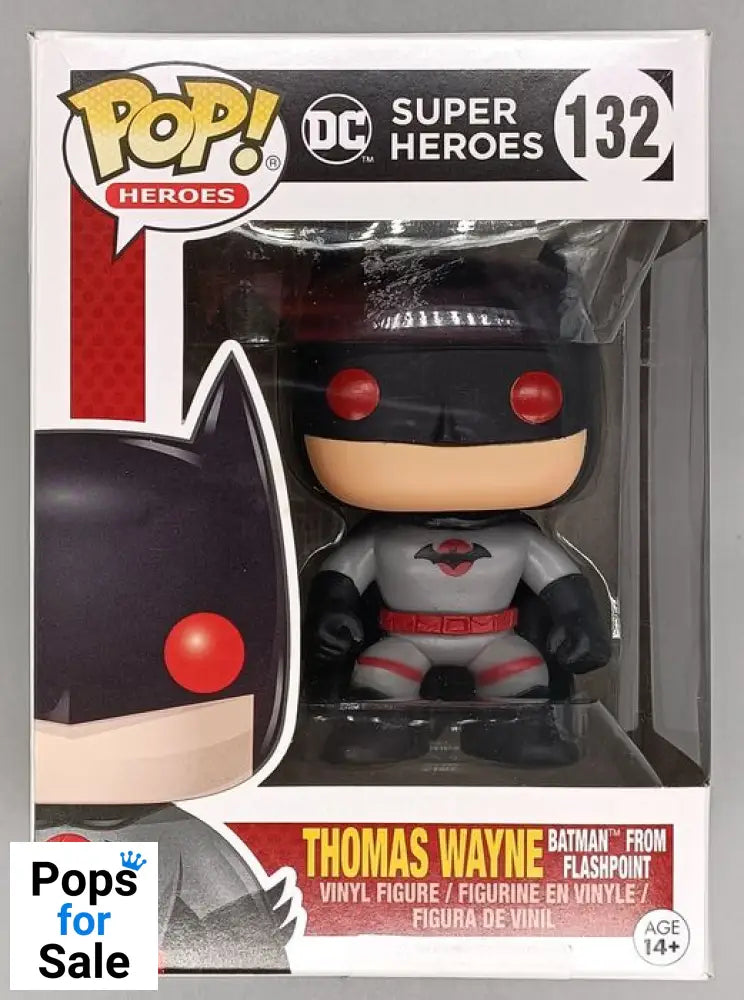 132 Thomas Wayne (Batman from Flashpoint) - DC Box Damaged Funko POP