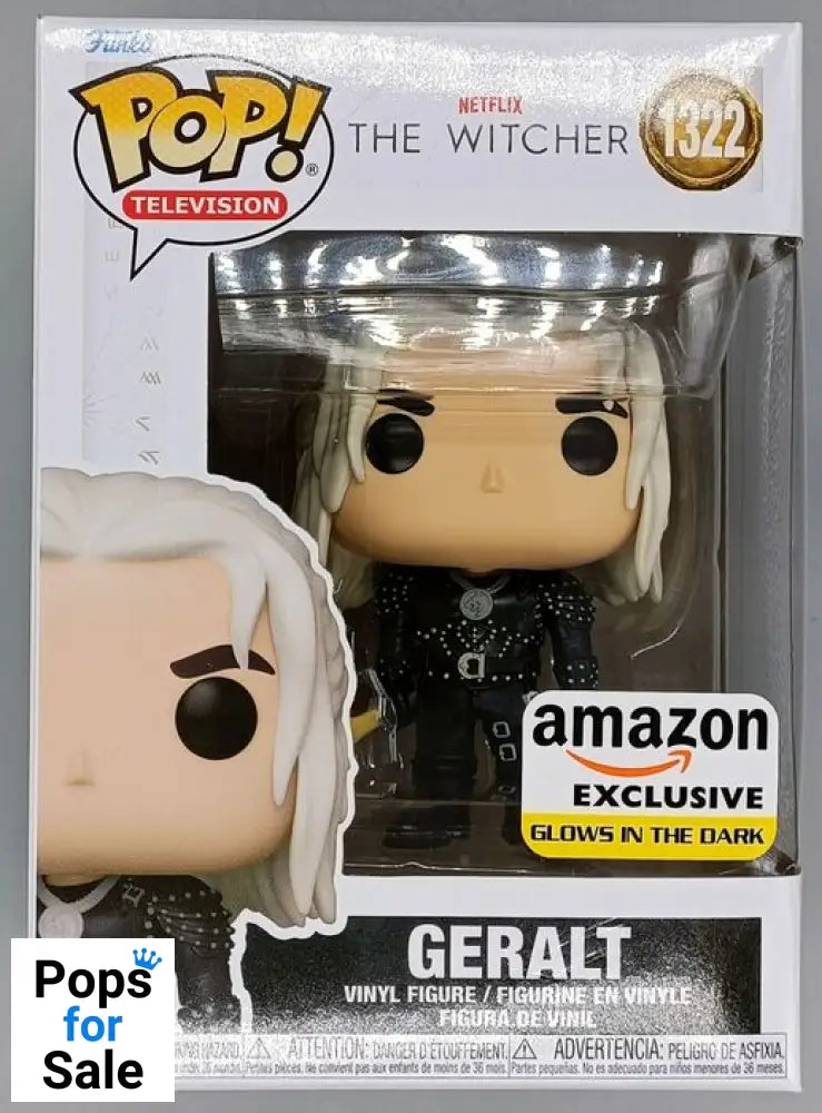 1322 Geralt Glow - The Witcher Funko POP - Brand New