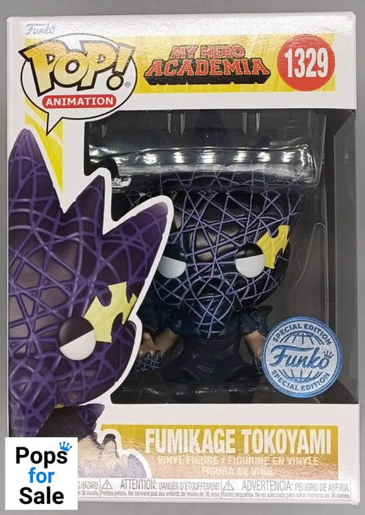 #1329 Fumikage Tokoyami (Black Abyss) My Hero Academi Box Damaged Funko POP