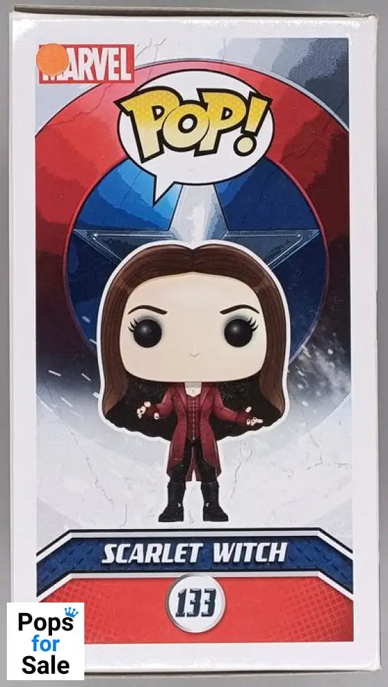 #133 Scarlet Witch - Marvel Captain America Ci - Box Damaged Funko POP - PopsforSale.co.uk