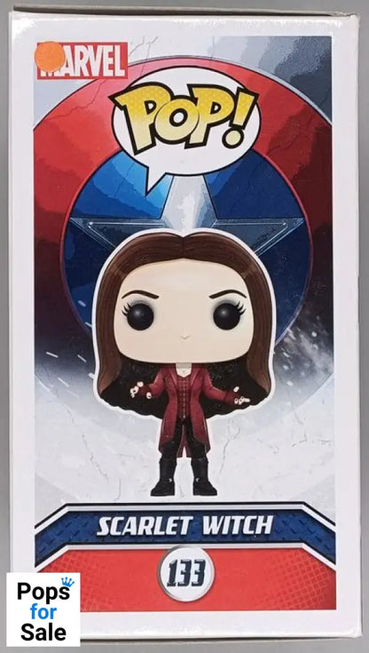 #133 Scarlet Witch - Marvel Captain America Ci - Box Damaged Funko POP - PopsforSale.co.uk