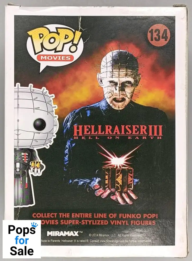 #134 Pinhead - Horror - Hellraiser III - Box Damaged Funko POP