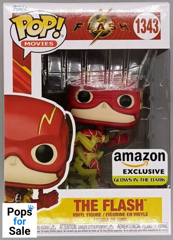 1343 The Flash (Running) Glow - DC The Flash - Funko POP - Box Damaged