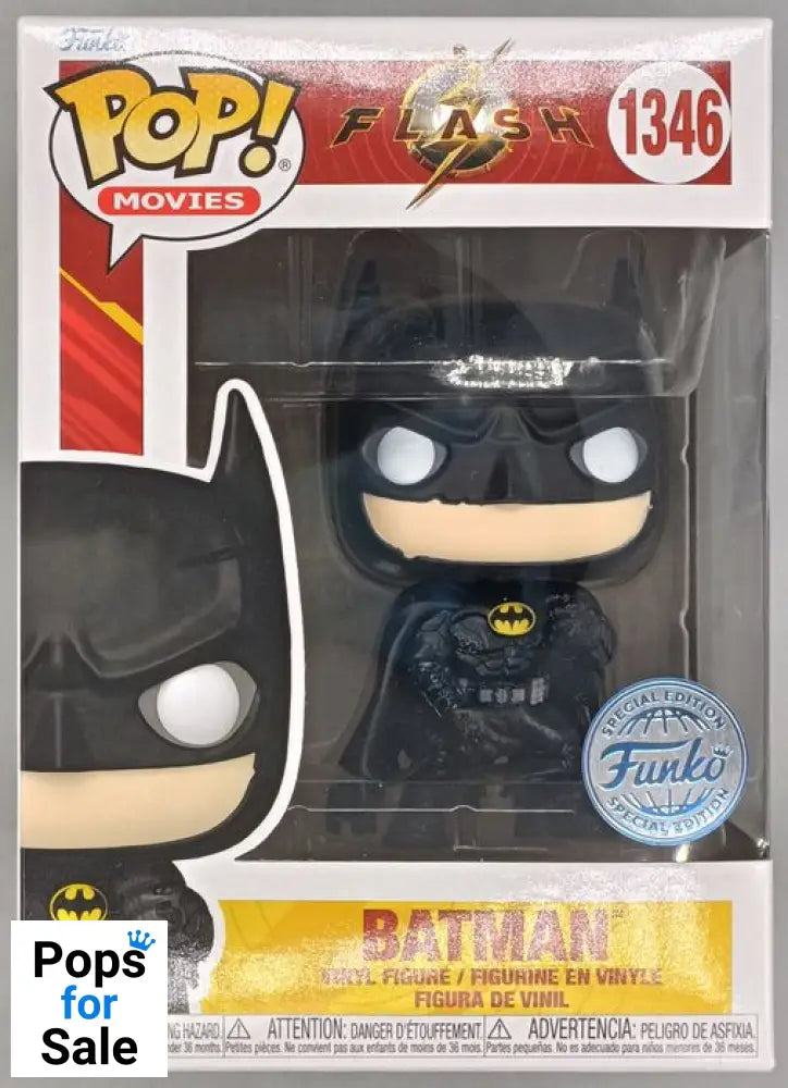 #1346 Batman (Battle-Worn) - DC The Flash Funko POP - PopsforSale.co.uk