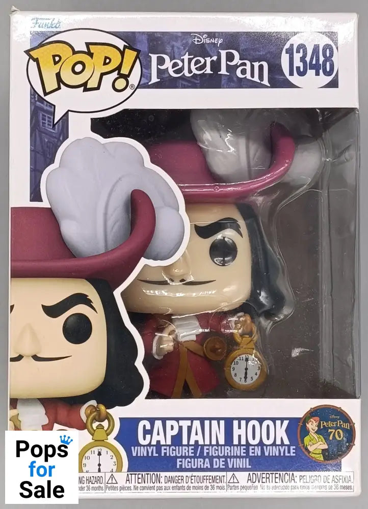 1348 Captain Hook (w/ Clock) Disney Peter Pan - Funko POP - Box Damaged